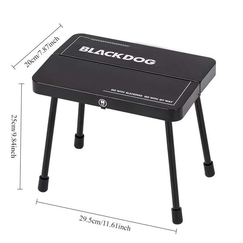 Portable folding stool, suitable for outdoor fishing, camping and home use.