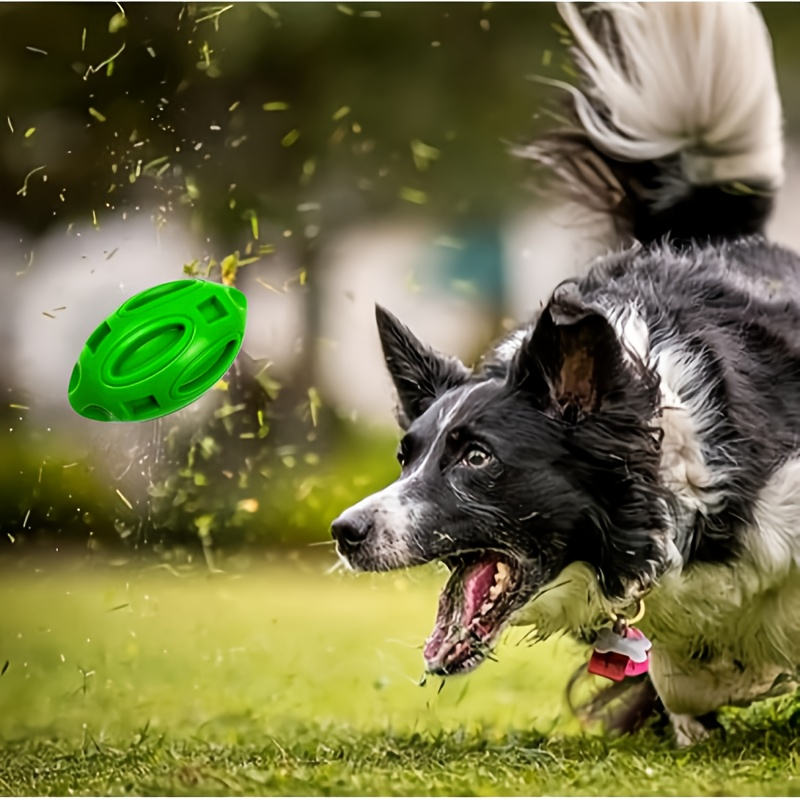 1 durable, chewable rubber dog chew ball with a sound-producing mechanism