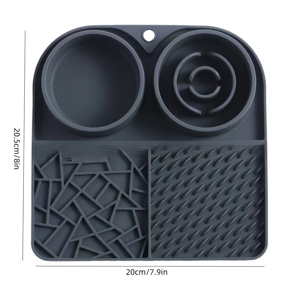 1 silicone slow-feeder for pet cats, non-slip suction cup type