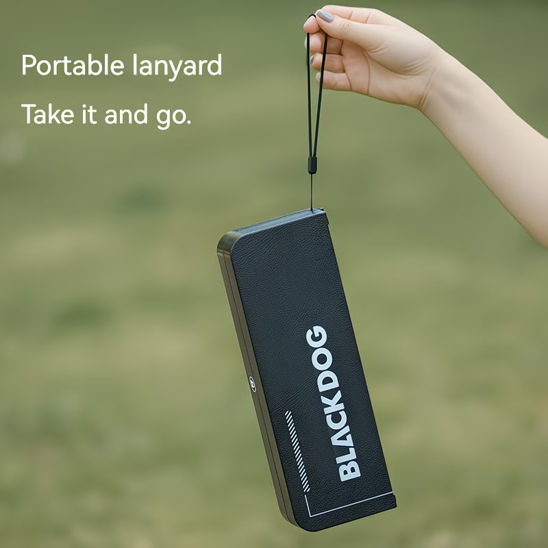 Portable folding stool, suitable for outdoor fishing, camping and home use.