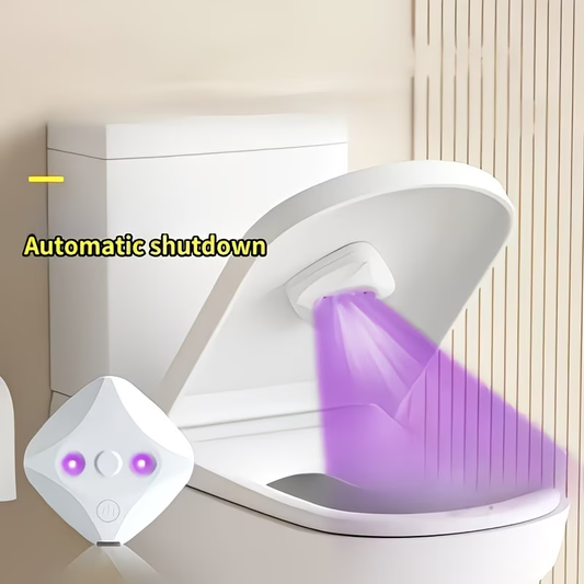 Automatic Toilet UV Sanitizer, Rechargeable Motion Sensor Bowl Cleaner, UVC Ozone Sterilizer for Home Bathroom