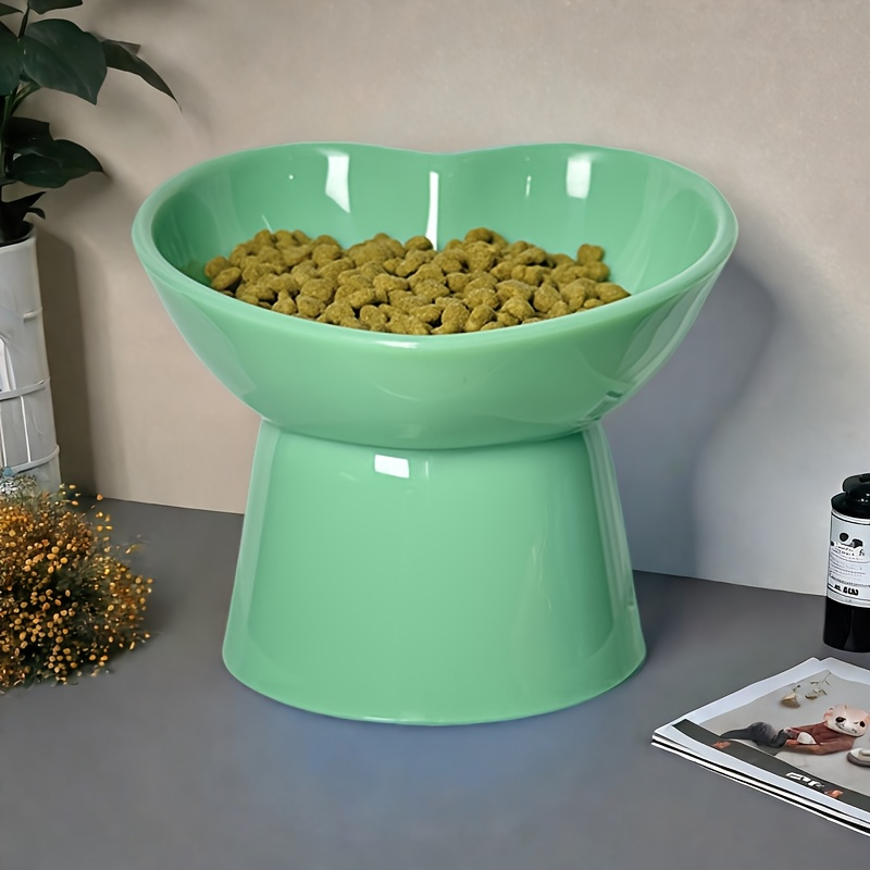 Tall Pet Bowl | Elevated neck to prevent tipping, plastic base to prevent spills