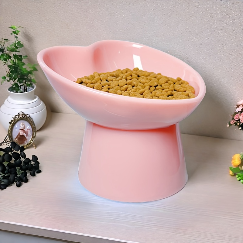 Tall Pet Bowl | Elevated neck to prevent tipping, plastic base to prevent spills