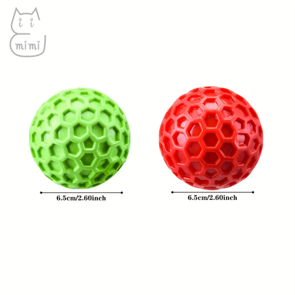 Two-pack of durable dog chew toys with sound function