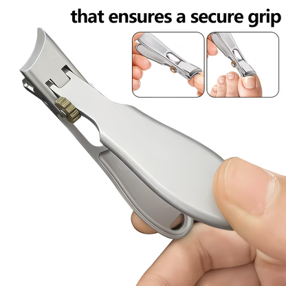 ⏳LAST DAY SALE 50% OFF !!📢Perfect Curved Design | Stainless Steel Nail Clipper | Effortless Grip for Seniors ✨