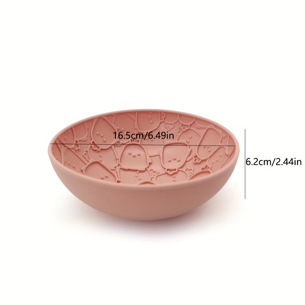One silicone dog feeder, slow-feeding bowl, easy to clean, suitable for dogs.