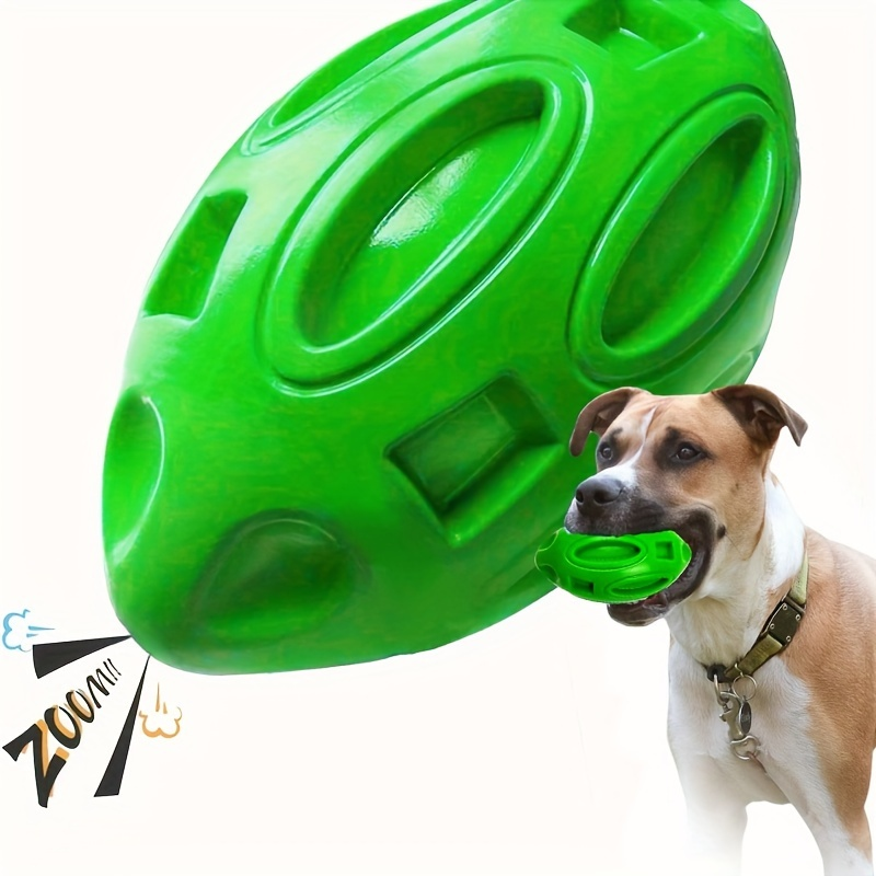 1 durable, chewable rubber dog chew ball with a sound-producing mechanism