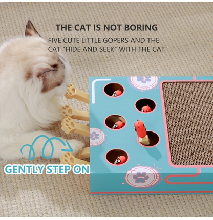 Pop-up Cat Scratching Board - Interactive Corrugated Cardboard Cat Toy