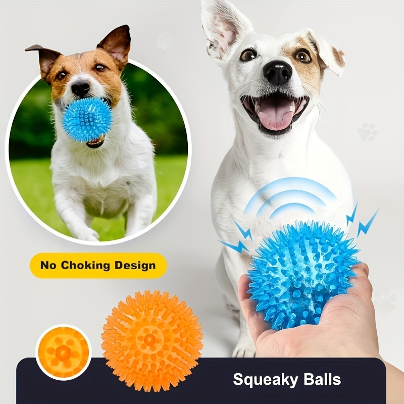 Two-pack of dog toy balls, suitable for medium, large and small dogs, durable.