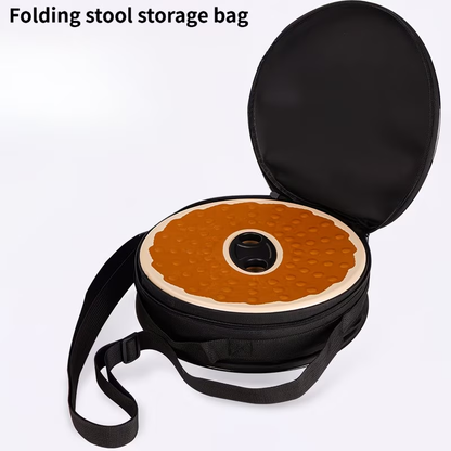 Folding Stool Storage Bag | Durable Black, Polyester Fiber Material