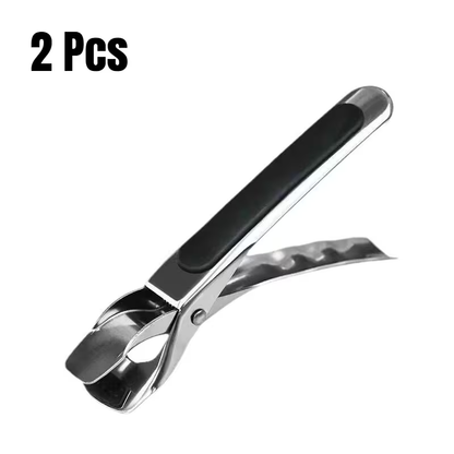 2-Piece Stainless Steel Clamping Pliers | Non-slip, Heavy Duty Anti-scalding