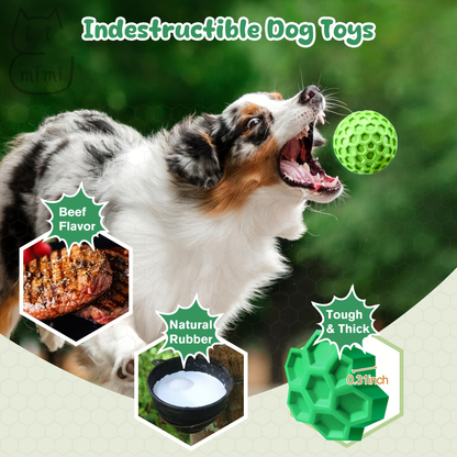 Two-pack of durable dog chew toys with sound function