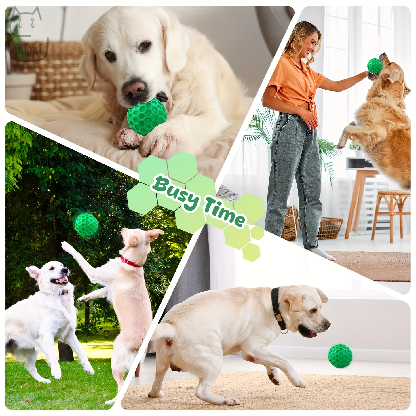 Two-pack of durable dog chew toys with sound function
