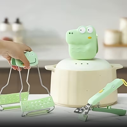 Household anti-scalding clips, kitchen tray rack, heat-resistant gloves