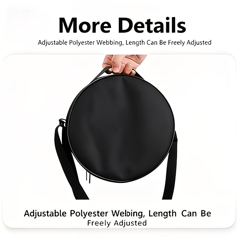 Folding Stool Storage Bag | Durable Black, Polyester Fiber Material