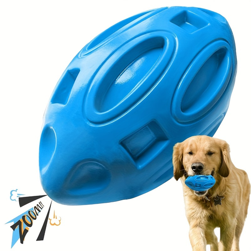 1 durable, chewable rubber dog chew ball with a sound-producing mechanism
