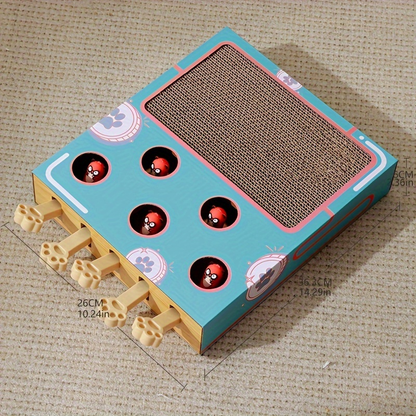 Pop-up Cat Scratching Board - Interactive Corrugated Cardboard Cat Toy