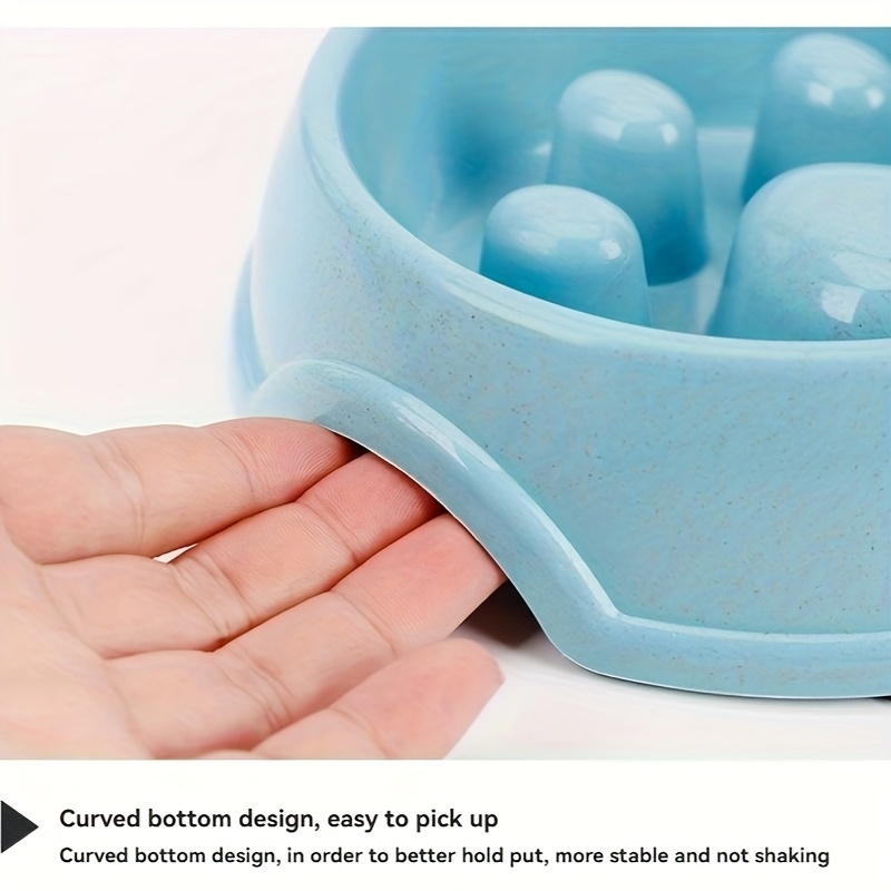 2-in-1 stainless steel slow feed/water bowl, suitable for dogs, non-slip.