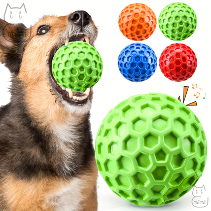 Two-pack of durable dog chew toys with sound function