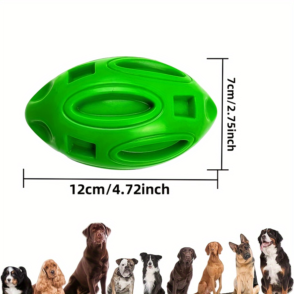1 durable, chewable rubber dog chew ball with a sound-producing mechanism