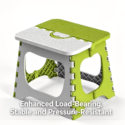 Portable folding stool, made of durable ABS material, suitable for outdoor and other occasions.