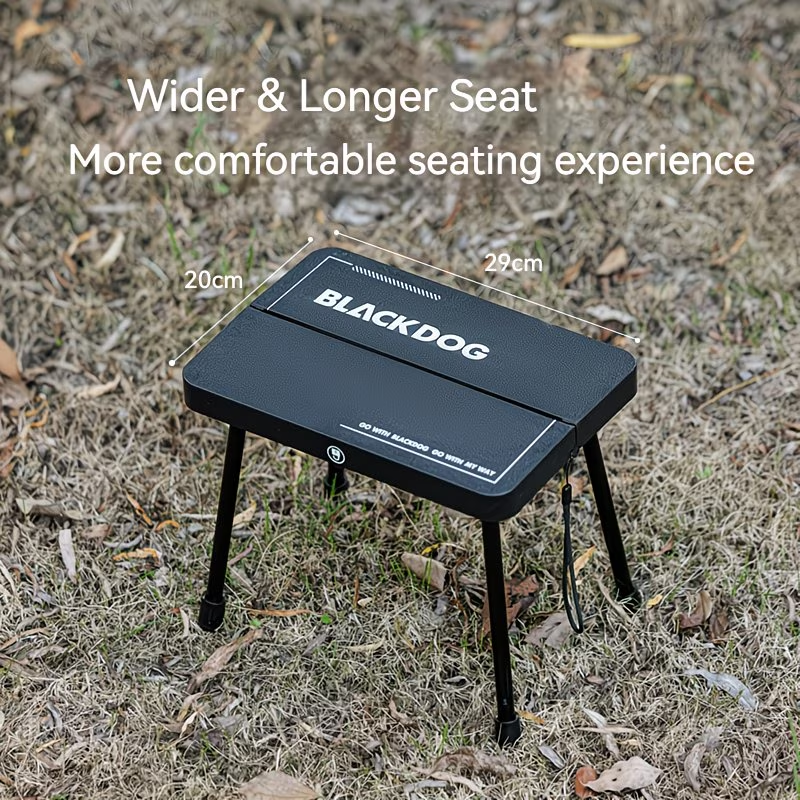 Portable folding stool, suitable for outdoor fishing, camping and home use.