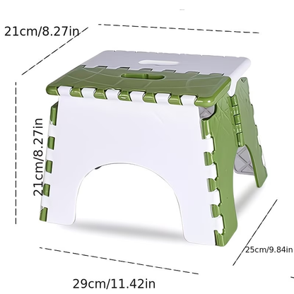 Portable folding stool, made of durable ABS material, suitable for outdoor and other occasions.