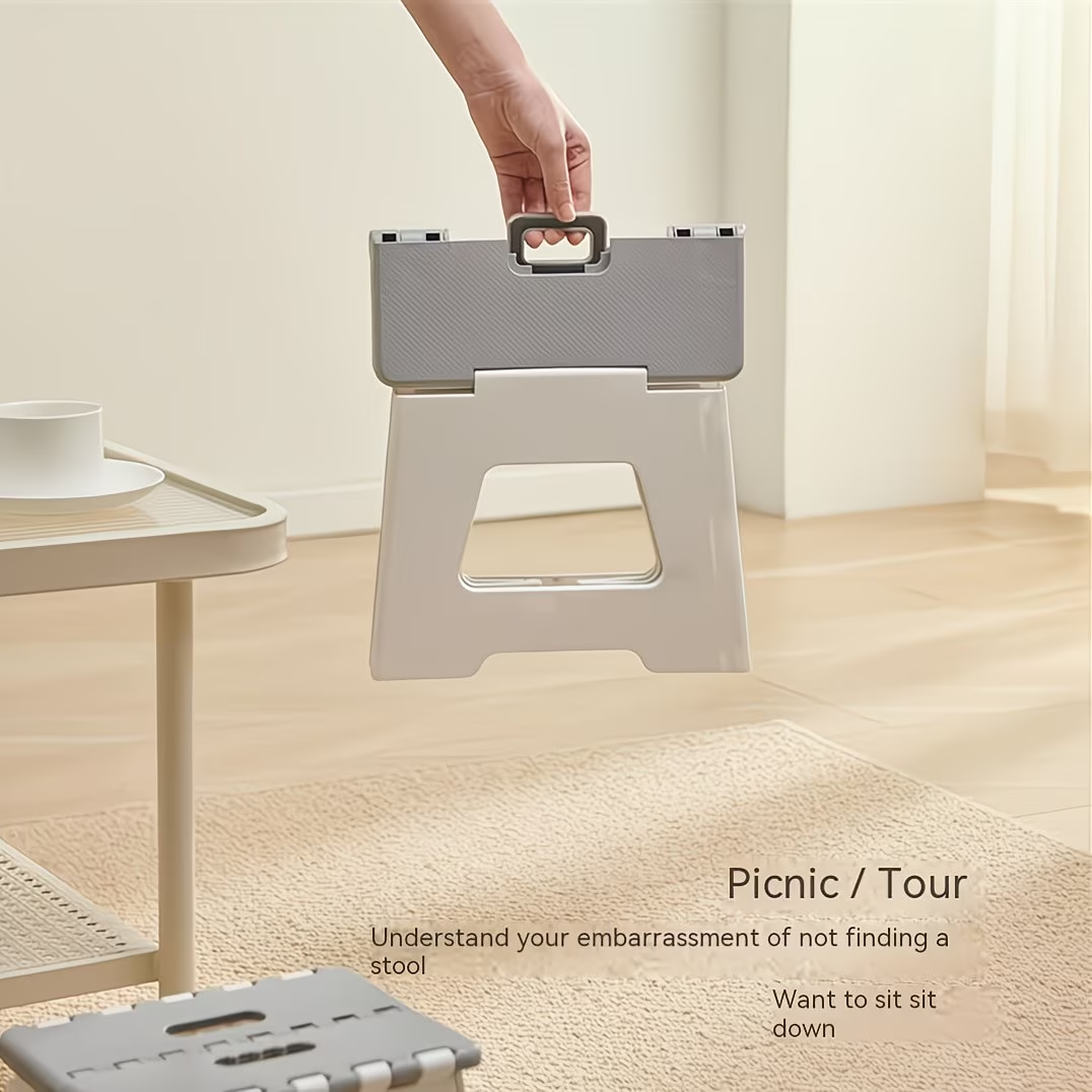 Foldable thickened plastic chair, outdoor fishing stool, folding stool