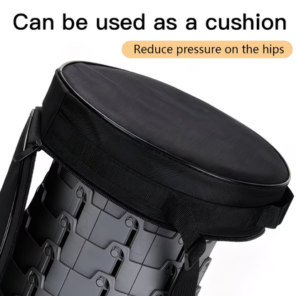 Folding Stool Storage Bag | Durable Black, Polyester Fiber Material